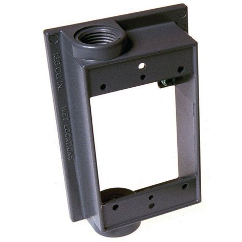 2 gang weatherproof electrical outlet box extension ring gray|2 gang weatherproof box.